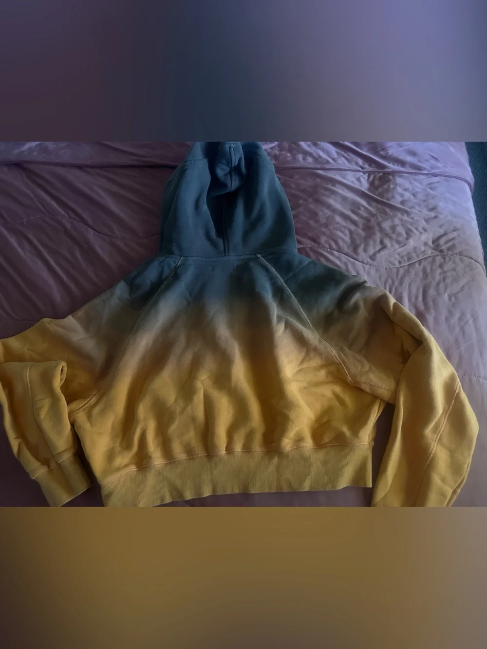I.AM.GIA orange & brown ombré medium cropped sweatshirt